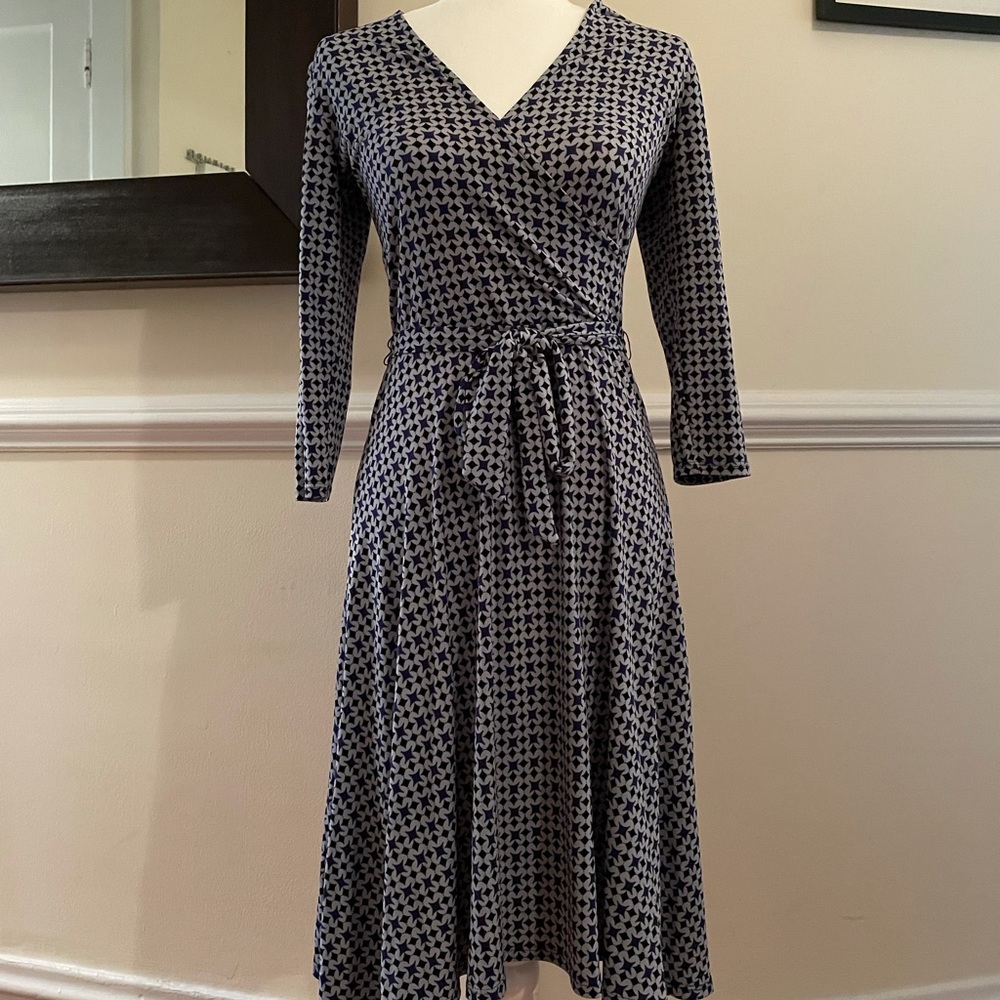 Leota Jersey Faux Wrap Dress - Size S